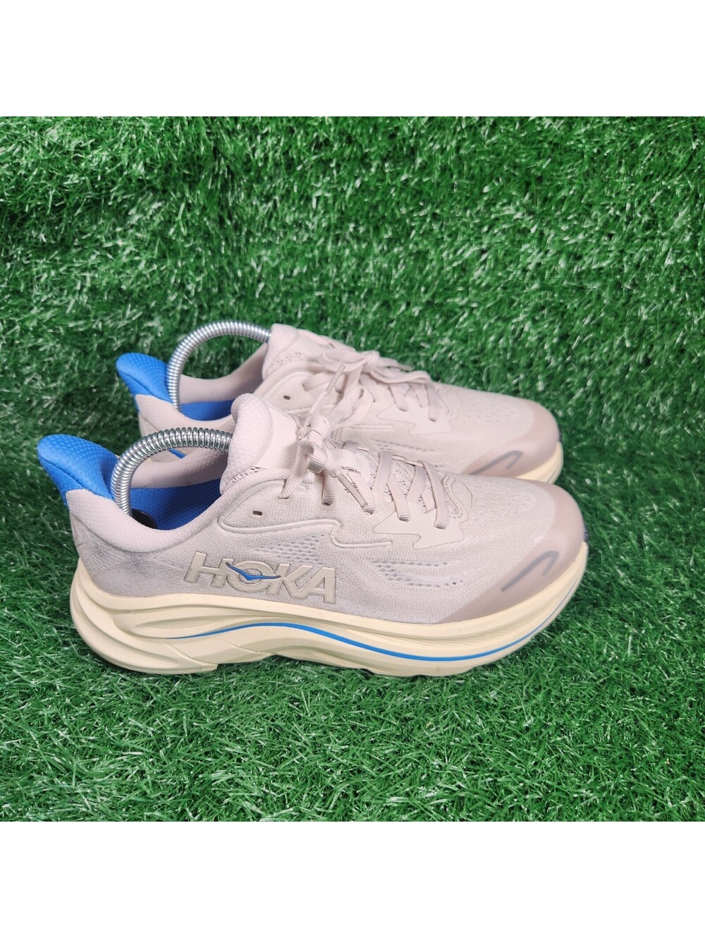 Hoka One One Clifton 10 Big Kids 6.5 Gray Running Shoes Sneaker Youth Boys Girls